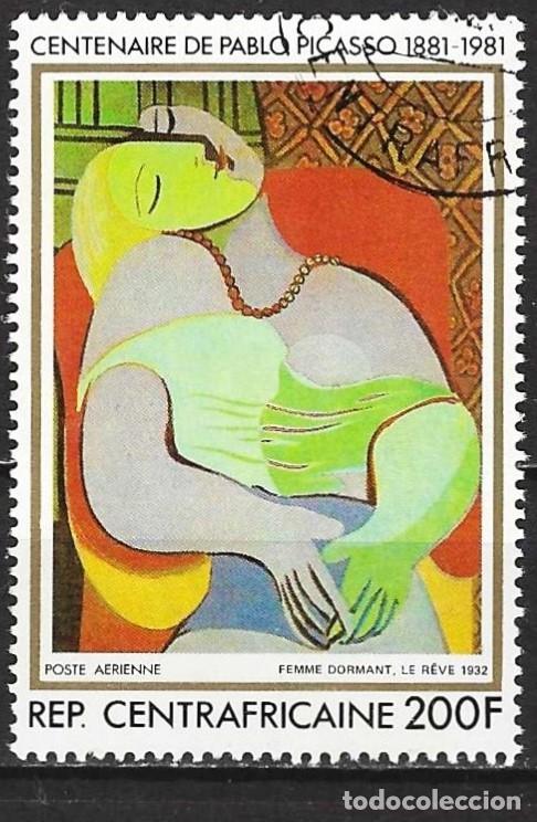 Sellos: Rep. Centroafricana 1981 - Mi 746 - YT Pa 247 - Pintura de Pablo Picasso ( A&eacute;reo )