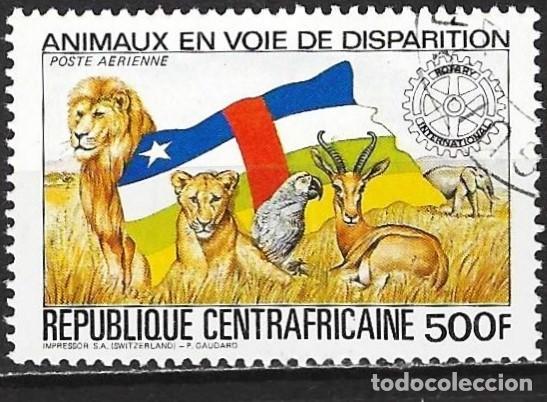 Sellos: Rep. Centroafricana 1983 - Mi 990 - YT Pa 293E - Animales en peligro de extinci&oacute;n ( A&eacute;reo )