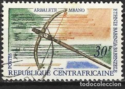 Sellos: Rep. Centroafricana 1968 - Mi 175 - YT 111 - Arma aut&oacute;ctona: Ballesta