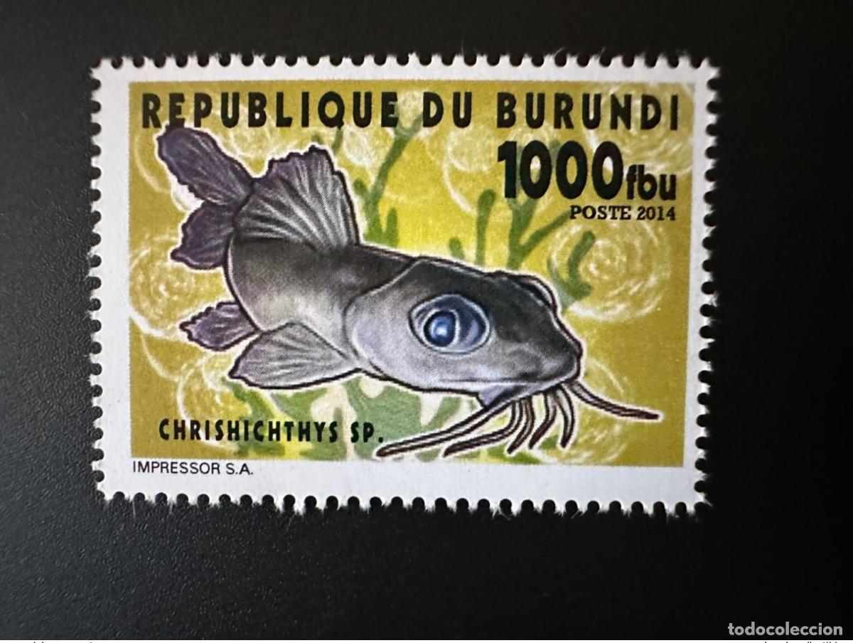Sellos: Burundi 2014 Mi.? Poisson Fisch Fish Chrishichtys Sp. valores locales RAROS