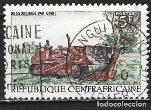 Sellos: Rep. Centroafricana 1968 - Mi 167 - YT 103 - Desbroce mecanizado
