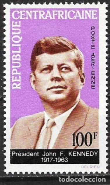 Sellos: Rep. Centroafricana 1964 - Mi 63 - YT Pa 26 - J.F. Kennedy - MNH**
