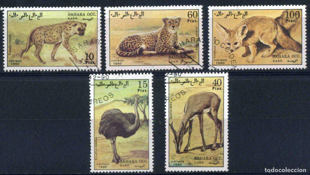 Sellos: RASD - Sahara Occ. 1990 - Fauna africana