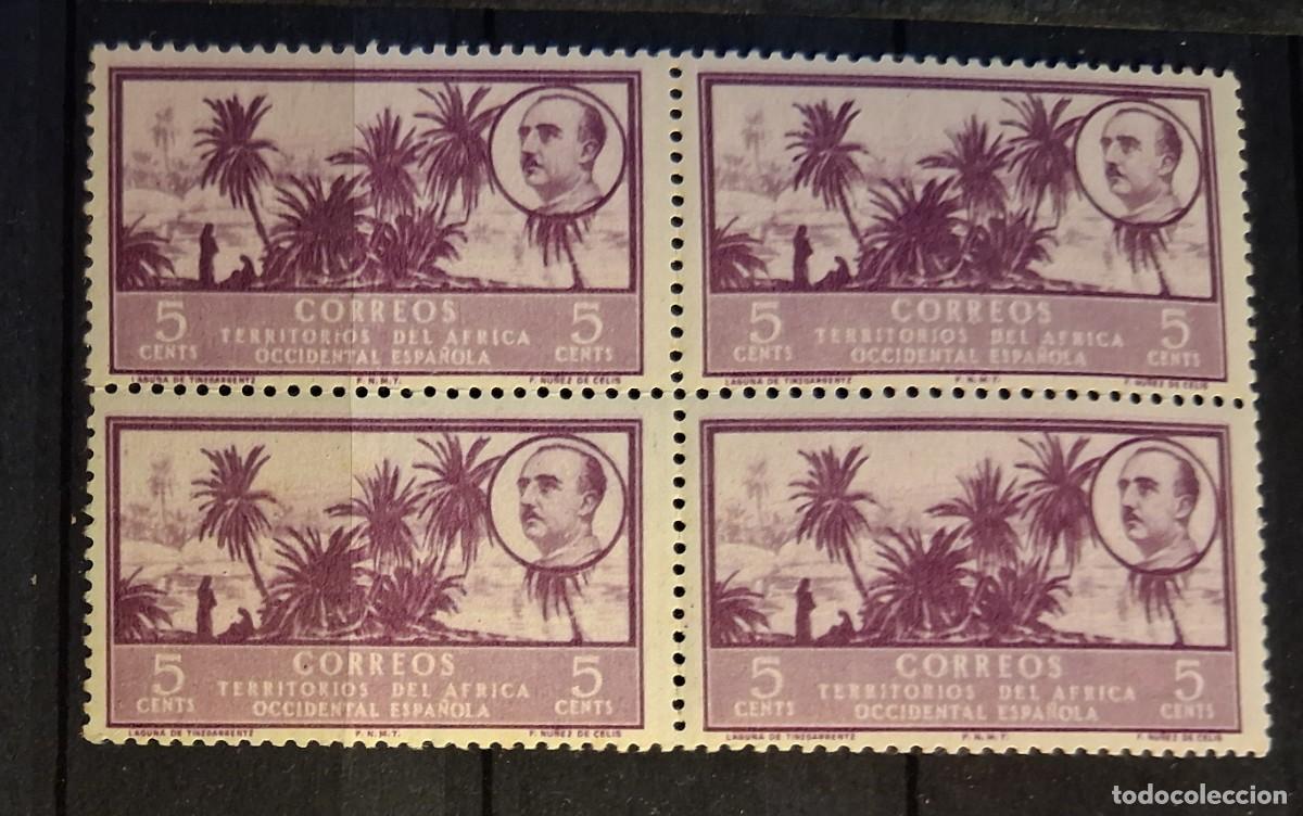 Sellos: &Aacute;FRICA OCCIDENTAL ESPA&Ntilde;OLA, 1949, CAT.EDIFIL AO 4.