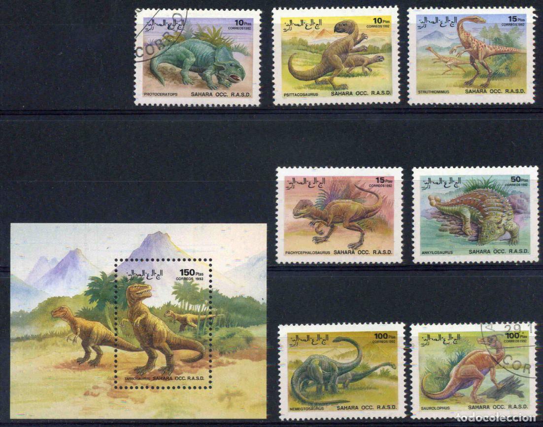 Sellos: RASD - Sahara Occ. 1992 - Dinosaurios