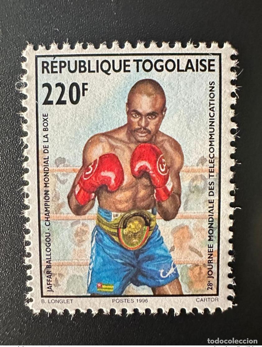 Sellos: Togo 1996 Mi. 2495 220F Jaffar Ballogou Campe&oacute;n del Boxing Day Telecommunications