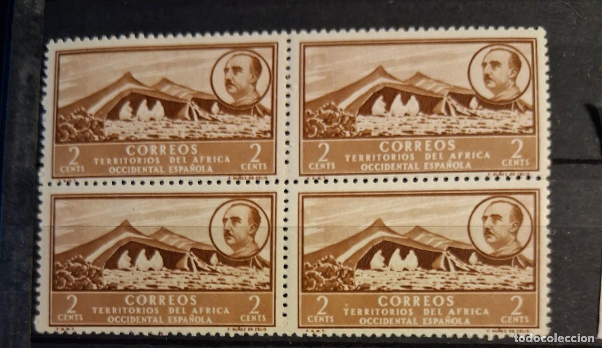 Sellos: &Aacute;FRICA OCCIDENTAL ESPA&Ntilde;OLA, 1949, CAT.EDIFIL AO 3.