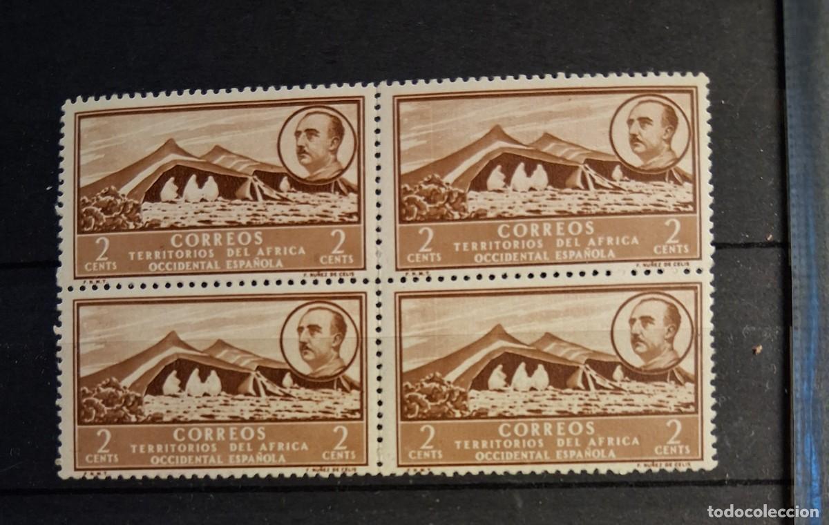 Sellos: &Aacute;FRICA OCCIDENTAL ESPA&Ntilde;OLA, 1949, CAT.EDIFIL AO 3.