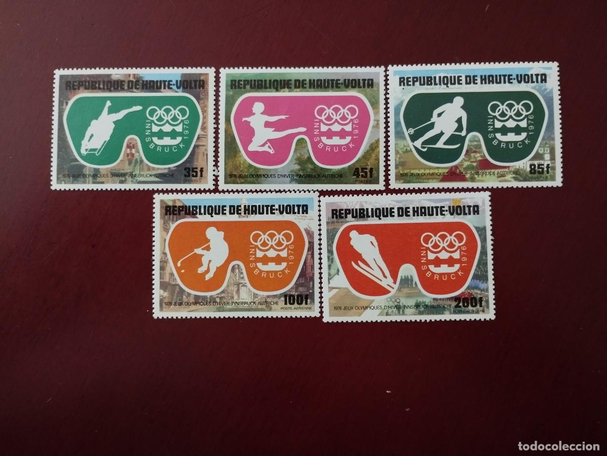 Sellos: ALTO VOLTA 1975 12 JUEGOS OLIMPICOS INVIERNO INNSBRUCK 1976