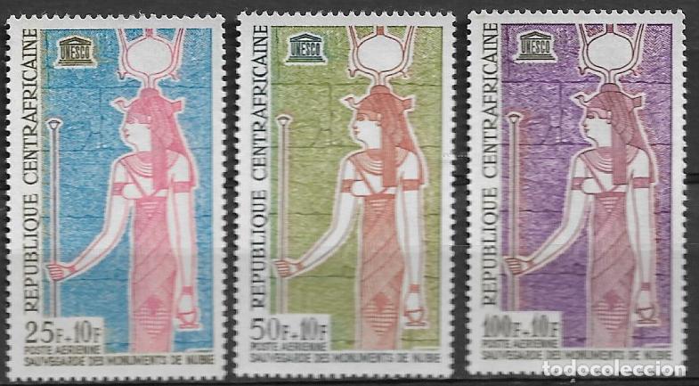 Sellos: CENTROAFRICANA 1964, Ivert A-18/20 - UNESCO. MNH.