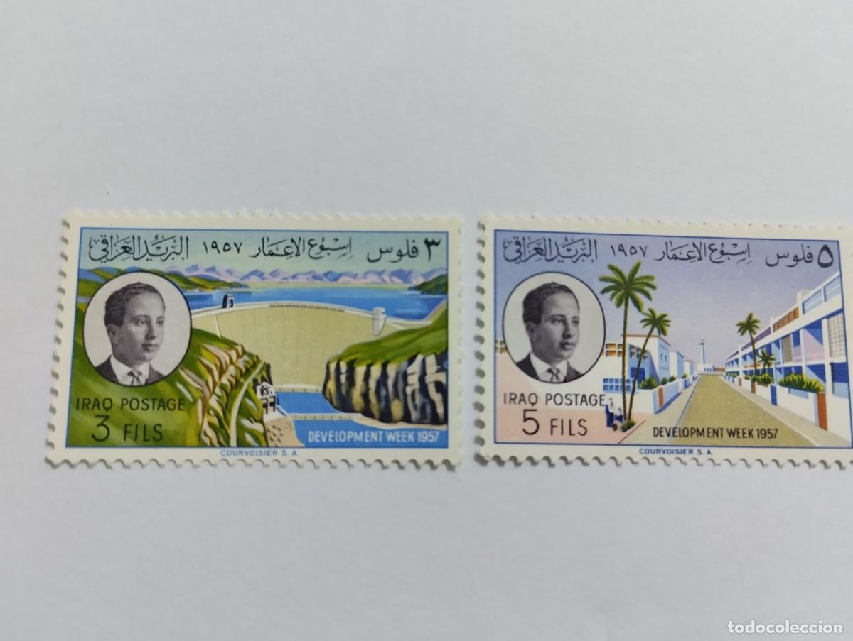 Sellos: SELLOS SUELTOS DE LA SERIE, MICHEL 194/98 IRAQ, A&Ntilde;O 1957**MNH