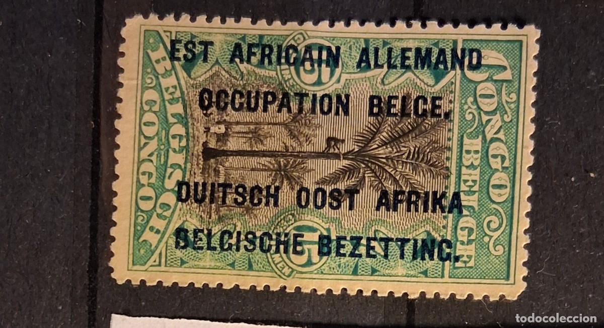 Sellos: RUANDA-URUNDI, &Aacute;FRICA ALEMANA ,OCUPACI&Oacute;N BELGA , CAT.YT. WU 30.