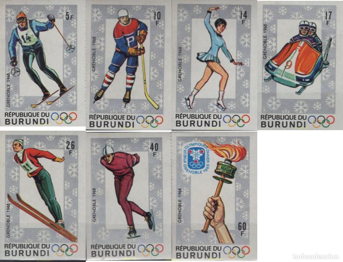 Sellos: 14344 MNH BURUNDI 1968 10 JUEGOS OLIMPICOS INVIERNO GRENOBLE 1968