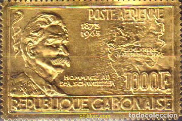 Sellos: 368160 MNH GABON 1965 MUERTE DEL DOCTOR ALBERT SCHWEITZER