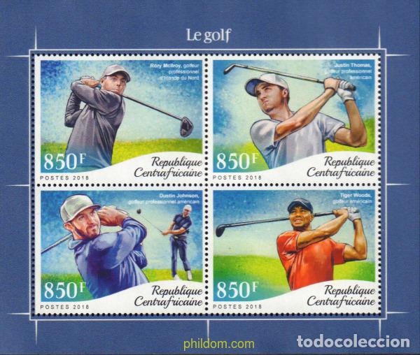 Sellos: 594184 MNH CENTROAFRICANA 2018 EL GOLF