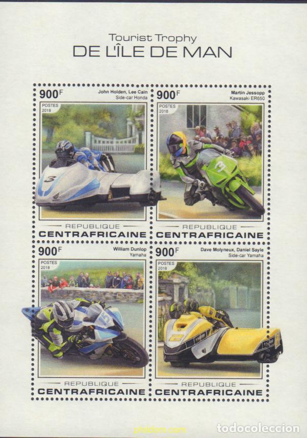 Sellos: 592585 MNH CENTROAFRICANA 2018 CARRERA DE MOTOS EN LA ISLA DE MAN