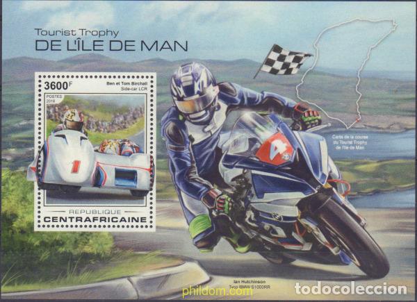 Sellos: 592586 MNH CENTROAFRICANA 2018 CARRERA DE MOTOS EN LA ISLA DE MAN