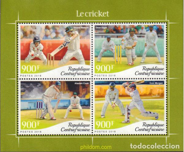 Sellos: 594172 MNH CENTROAFRICANA 2018 EL CRICKET