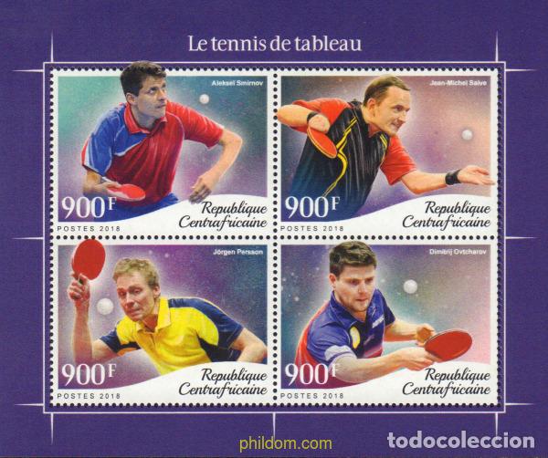 Sellos: 594076 MNH CENTROAFRICANA 2018 PING PONG