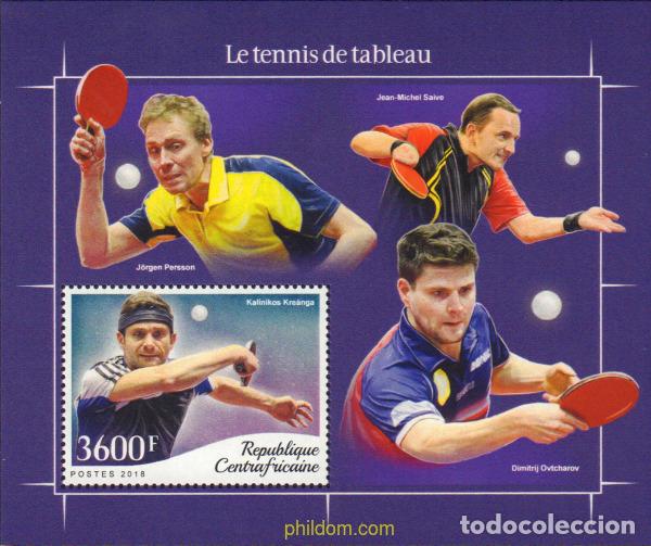 Sellos: 594080 MNH CENTROAFRICANA 2018 PING PONG
