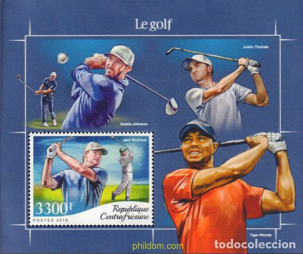 Sellos: 594092 MNH CENTROAFRICANA 2018 EL GOLF