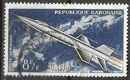 Sellos: SELLO USADO DE GABON 1962, CORREO AEREO YT 10