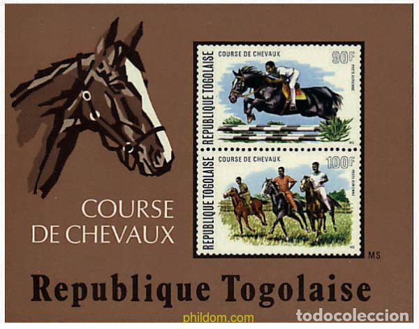 Sellos: 58892 MNH TOGO 1974 CARRERAS DE CABALLOS