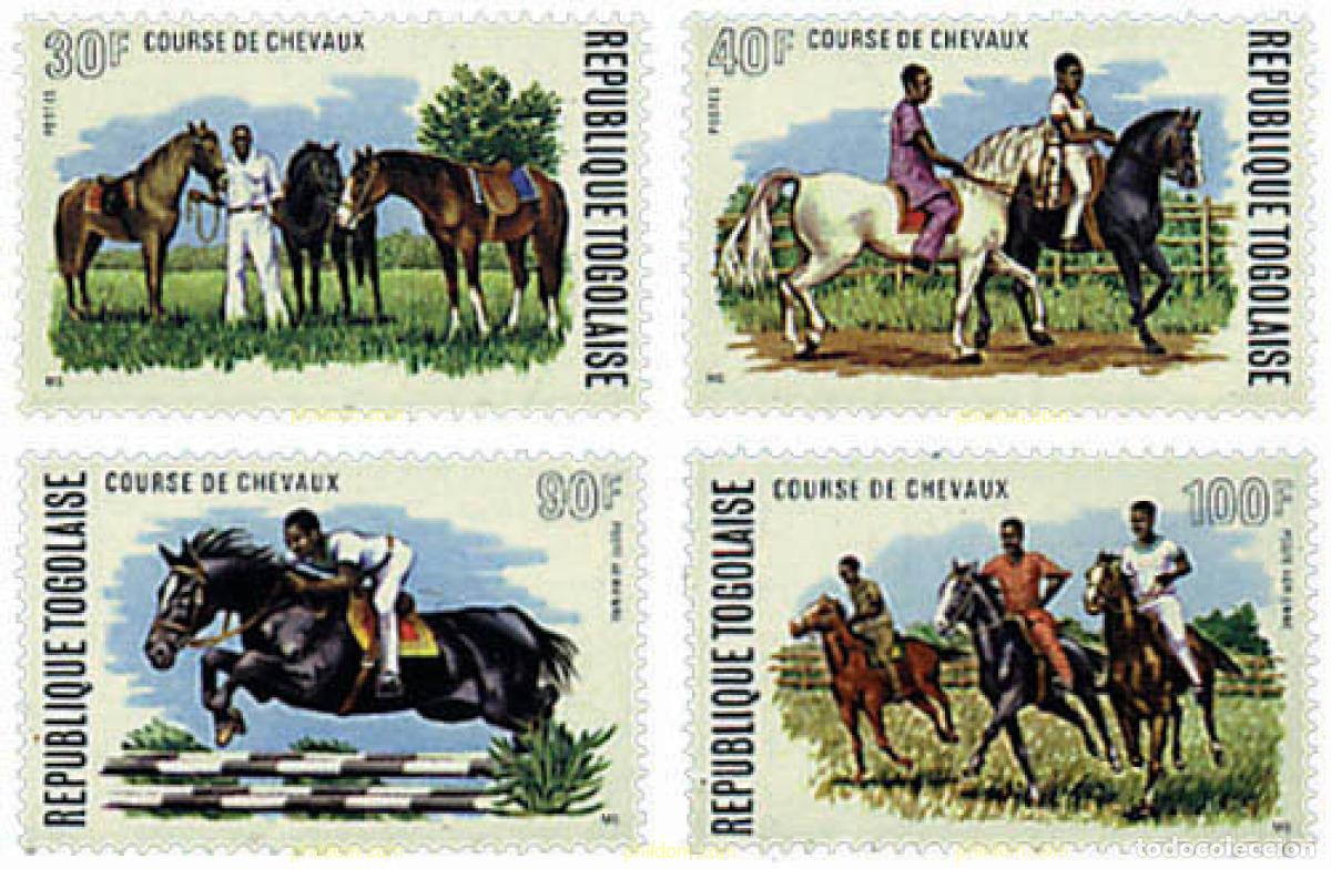 Sellos: 58881 MNH TOGO 1974 CARRERAS DE CABALLOS