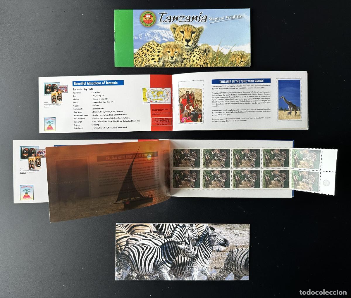 Sellos: Tanzania 2005 Mi. 4228 MH Tourism Magical Wildlife Lion Panther Cuaderno