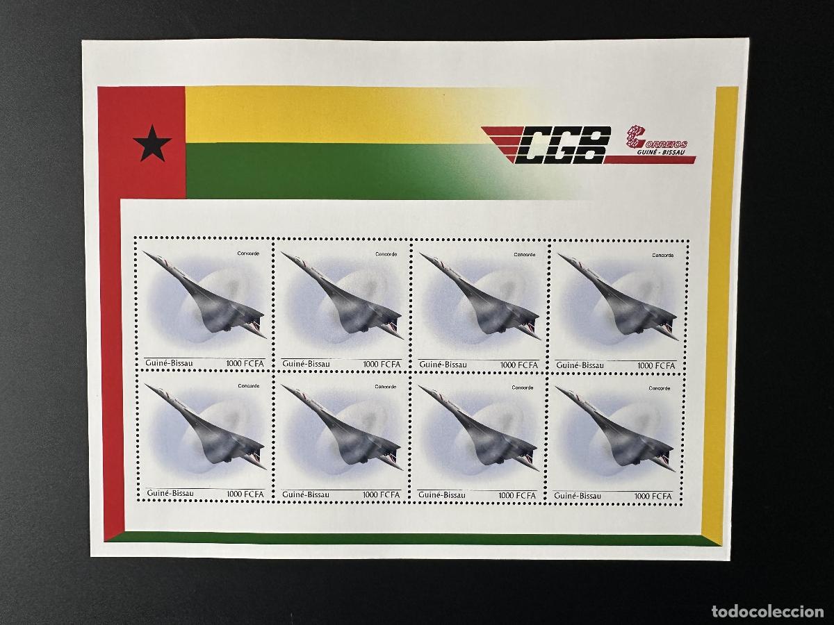 Sellos: Guinea Guinea-Bis&aacute;u 2023 Mi.? Avi&oacute;n Concorde Avion