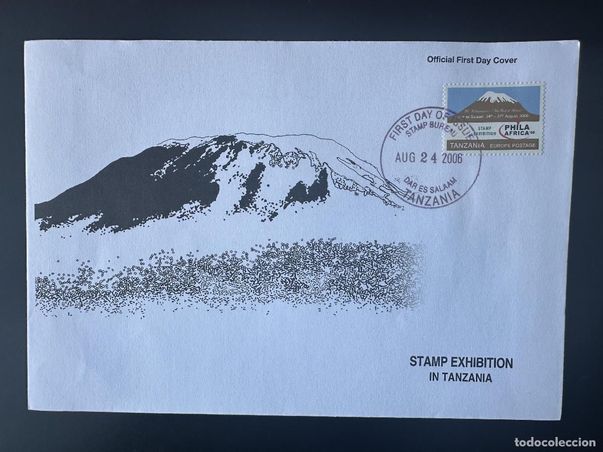 Sellos: Tanzania 2006 Mi. 4411 FDC Primer d&iacute;a de exhibici&oacute;n sellos Phila Africa Berg mountain