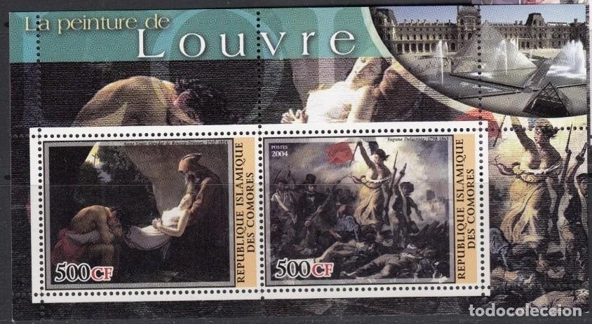 Sellos: COMORES 2004 SHEET MNH LOUVRE MUSEUM MUSEE MUSEO ART PAINTINGS ARTE PINTURAS