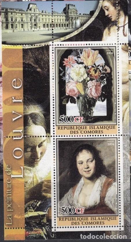 Sellos: COMORES 2004 SHEET MNH LOUVRE MUSEUM MUSEE MUSEO ART PAINTINGS ARTE PINTURAS