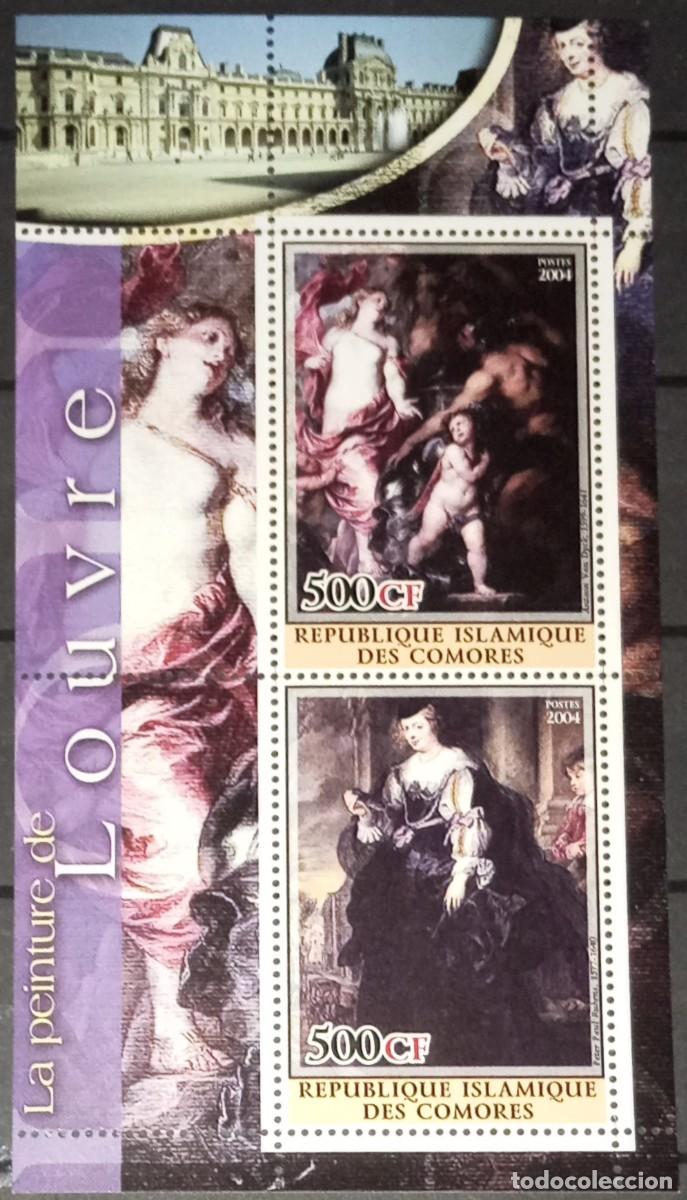 Sellos: COMORES 2004 SHEET MNH LOUVRE MUSEUM MUSEE MUSEO ART PAINTINGS ARTE PINTURAS