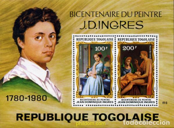 Sellos: 309492 MNH TOGO 1980 BICENTENARIO DEL NACIMIENTO DEL PINTOR JEAN DOMINIQUE INGRES