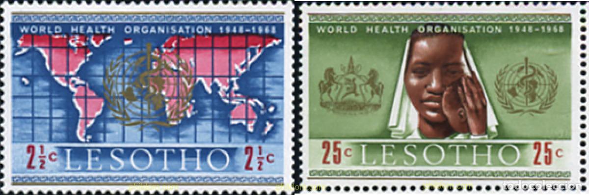 Sellos: 337771 MNH LESOTHO 1968 DIA DE LA MADRE Y DE LA SALUD