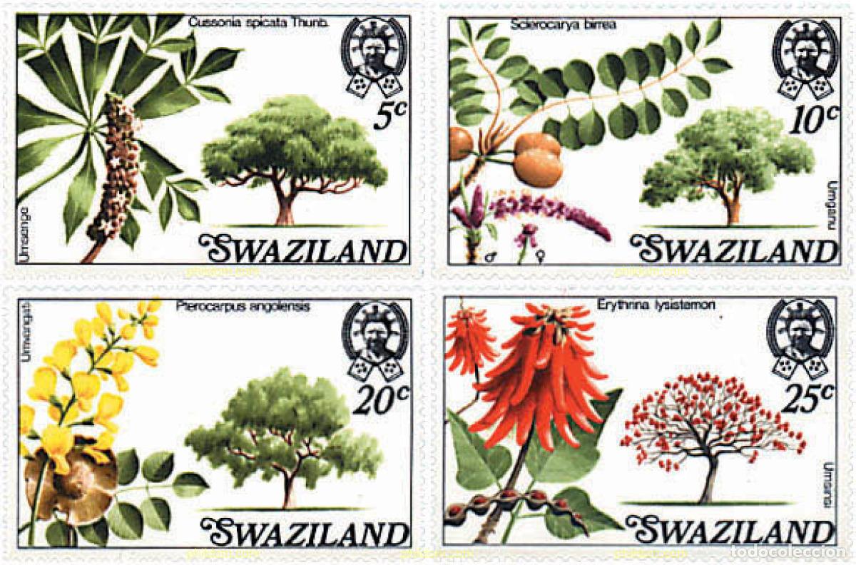 Sellos: 93818 MNH SWAZILANDIA 1978 FLORES DE LOS ARBOLES