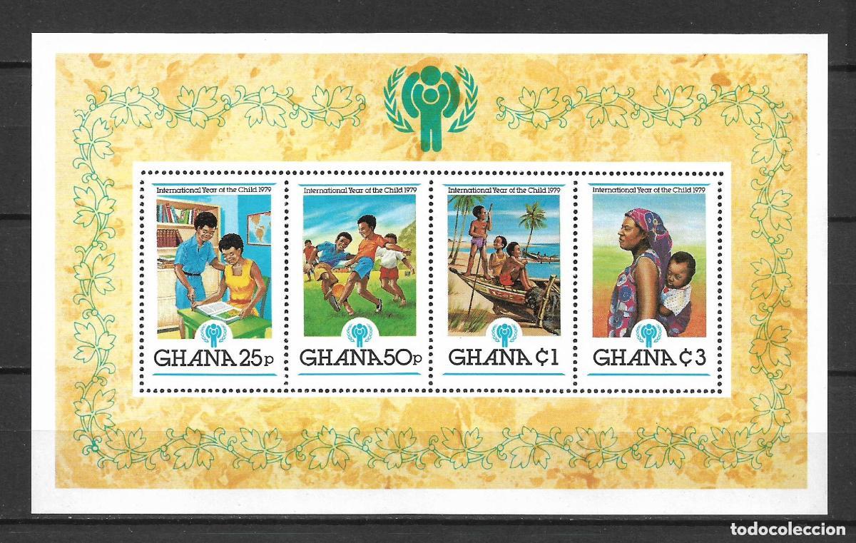 Sellos: ghana 1979 scoot 713 a&ntilde;o internacional del ni&ntilde;o ** mnh - 31/12