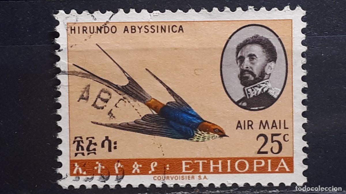 Sellos: ETIOP&Iacute;A. A&Ntilde;O 1967. &deg;. YVERT A&eacute;reo 107