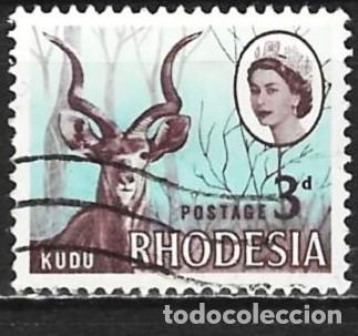 Sellos: Rodesia 1966 - Mi 26 - YT 132 - Fauna : Ant&iacute;lope Kudu