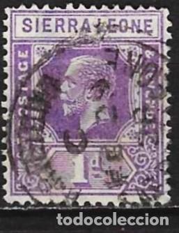 Sellos: Sierra Leona 1924 - Mi 101 - YT 109 - El rey Jorge V