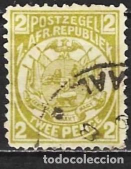 Sellos: Transvaal 1887 - Mi 15 - YT 77 - Escudo de armas