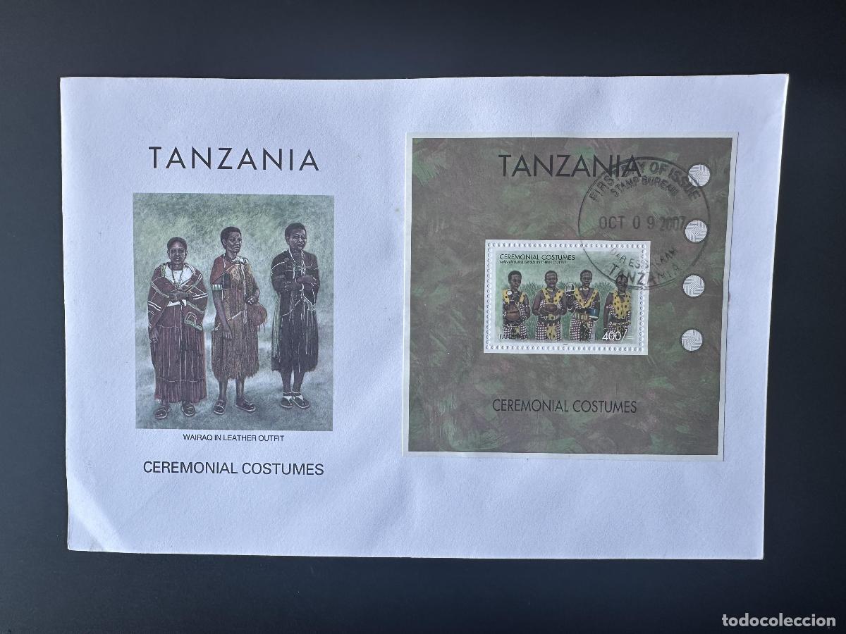 Sellos: Tanzania 2007 Mi. Disfraces para ceremonia del primer d&iacute;a de Bl. 613 FDC Trachten