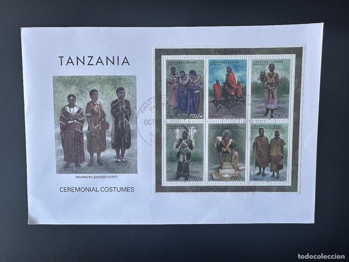 Sellos: Tanzania 2007 Mi. 4513 - 4516 FDC Disfraces para ceremonia del primer d&iacute;a Trachten
