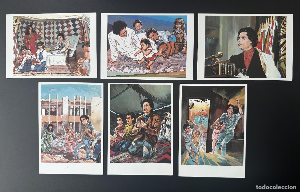Sellos: Libia 1988 Mi. 1784 - 1792 6x Papeler&iacute;a Entero de la agresi&oacute;n estadounidense Gadafi Chess