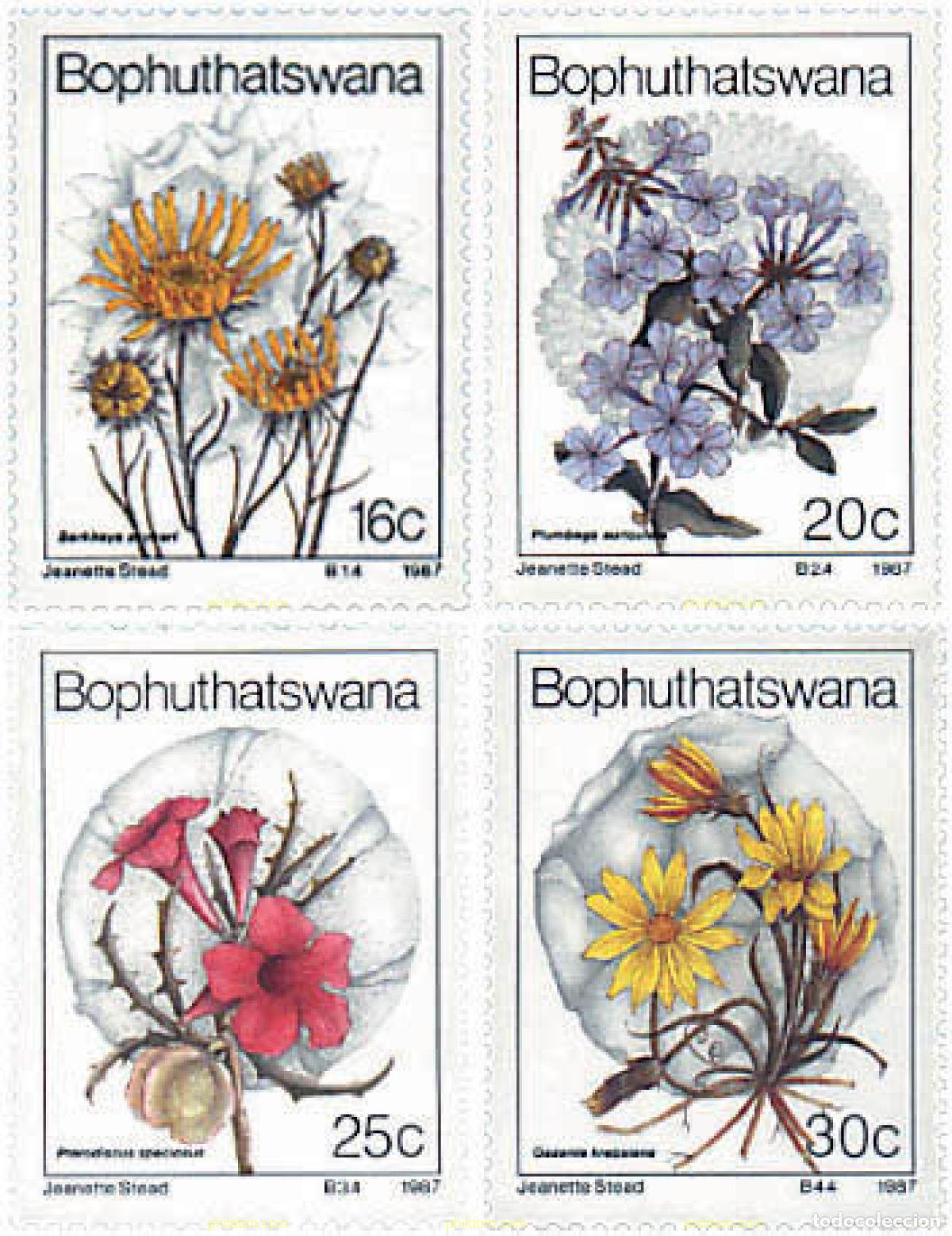 Sellos: 81894 MNH BOPHUTHATSWANA 1987 FLORES SILVESTRES