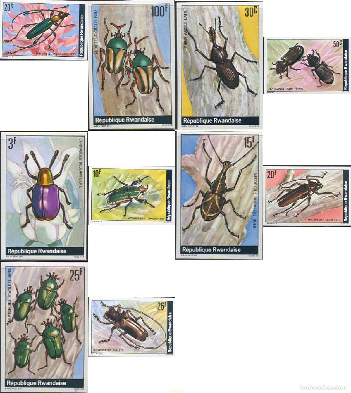 Sellos: 104744 MNH RUANDA 1978 COLEOPTEROS