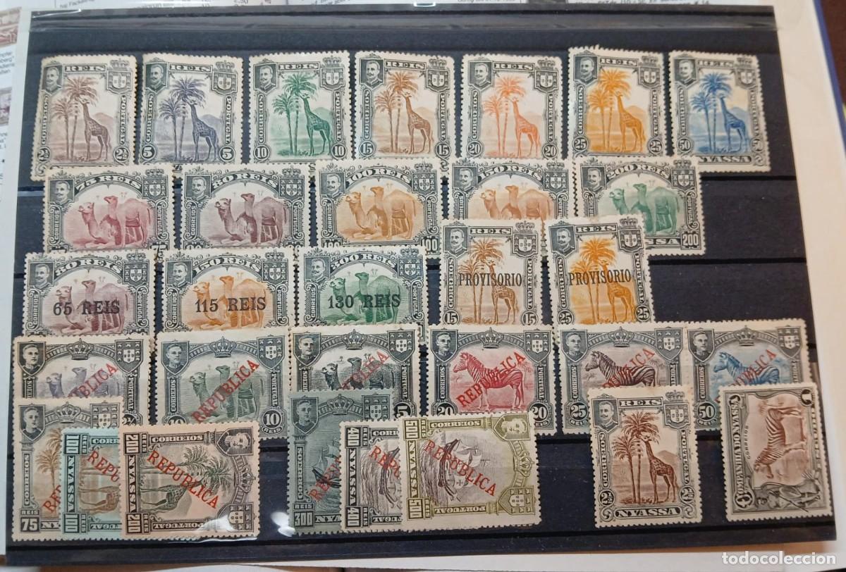 Sellos: Lote sellos de Nyassa