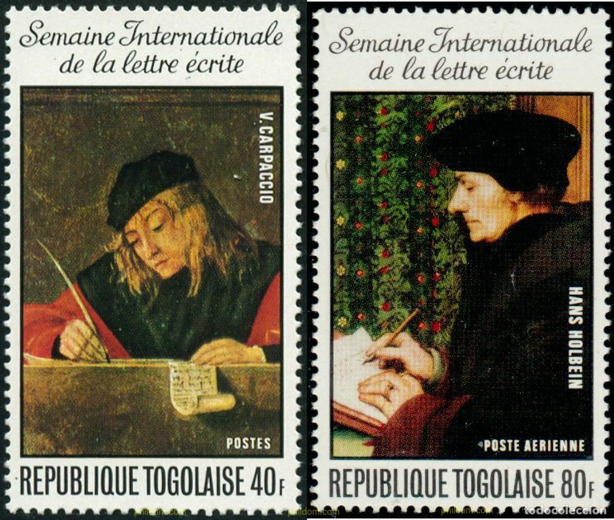 Sellos: 192238 MNH TOGO 1975 SEMANA INTERNACIONAL DE LA CARTA ESCRITA