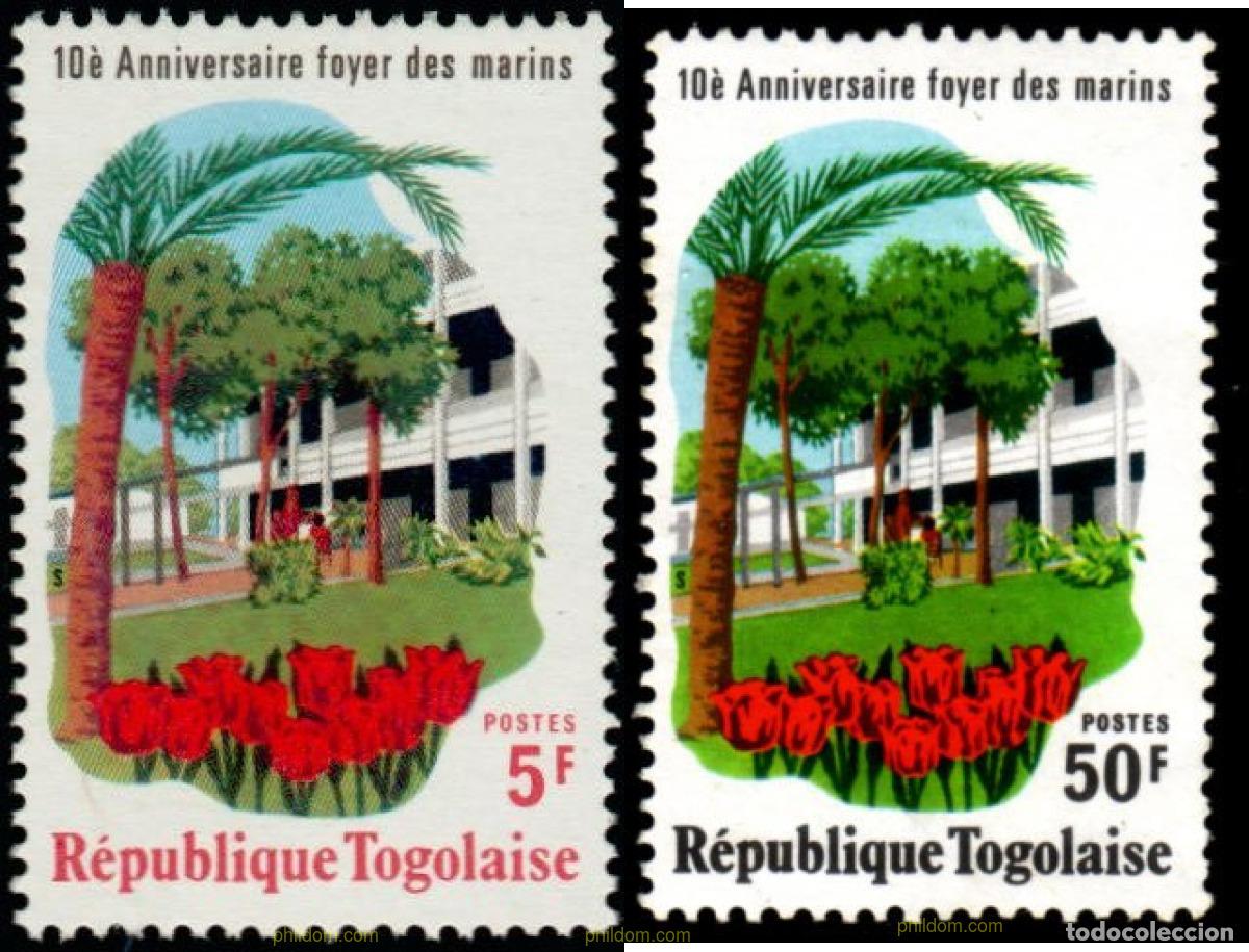 Sellos: 192254 MNH TOGO 1976 10 ANIVERSARIO DE LA CASA DEL MARINERO